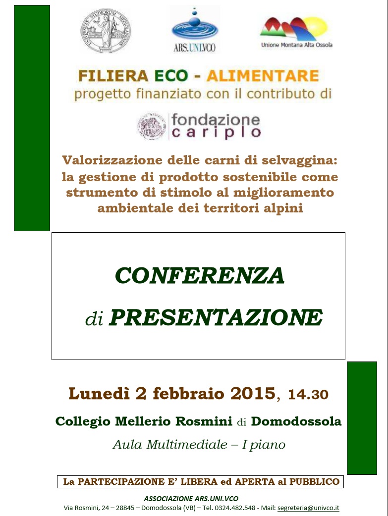 PresentazioneProgettoFilieraEco-Alimentare2feb2015